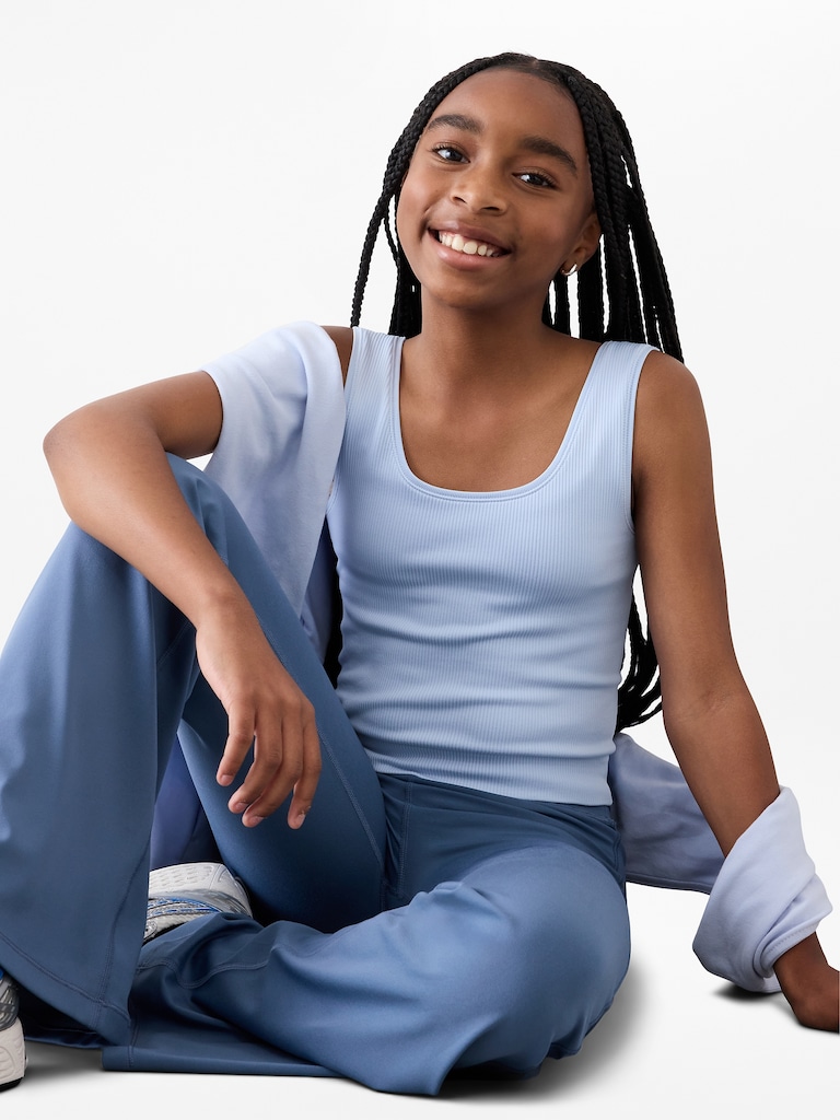 Athleta Girl Rise Above Rib Crop Tank