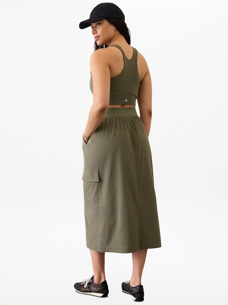 Brooklyn Heights High Rise Cargo Skirt
