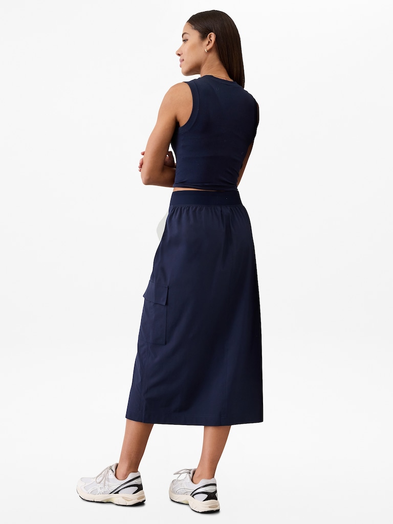 Brooklyn Heights High Rise Cargo Skirt