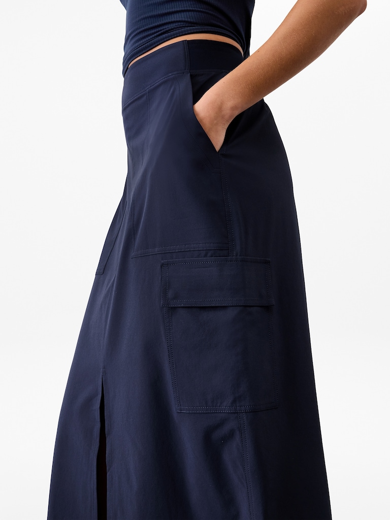 Brooklyn Heights High Rise Cargo Skirt