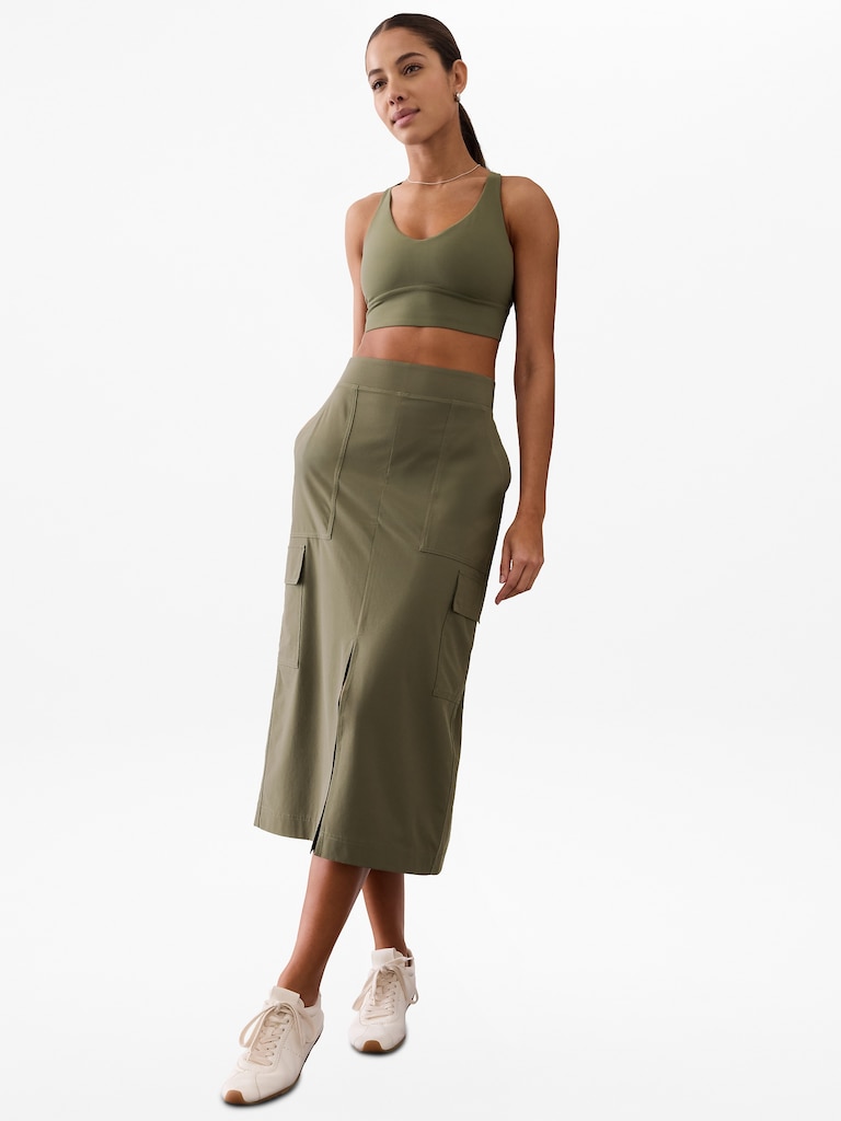 Brooklyn Heights High Rise Cargo Skirt