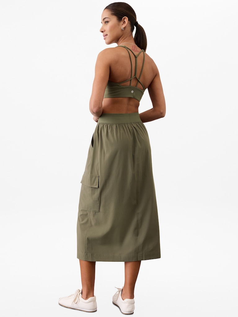 Brooklyn Heights High Rise Cargo Skirt