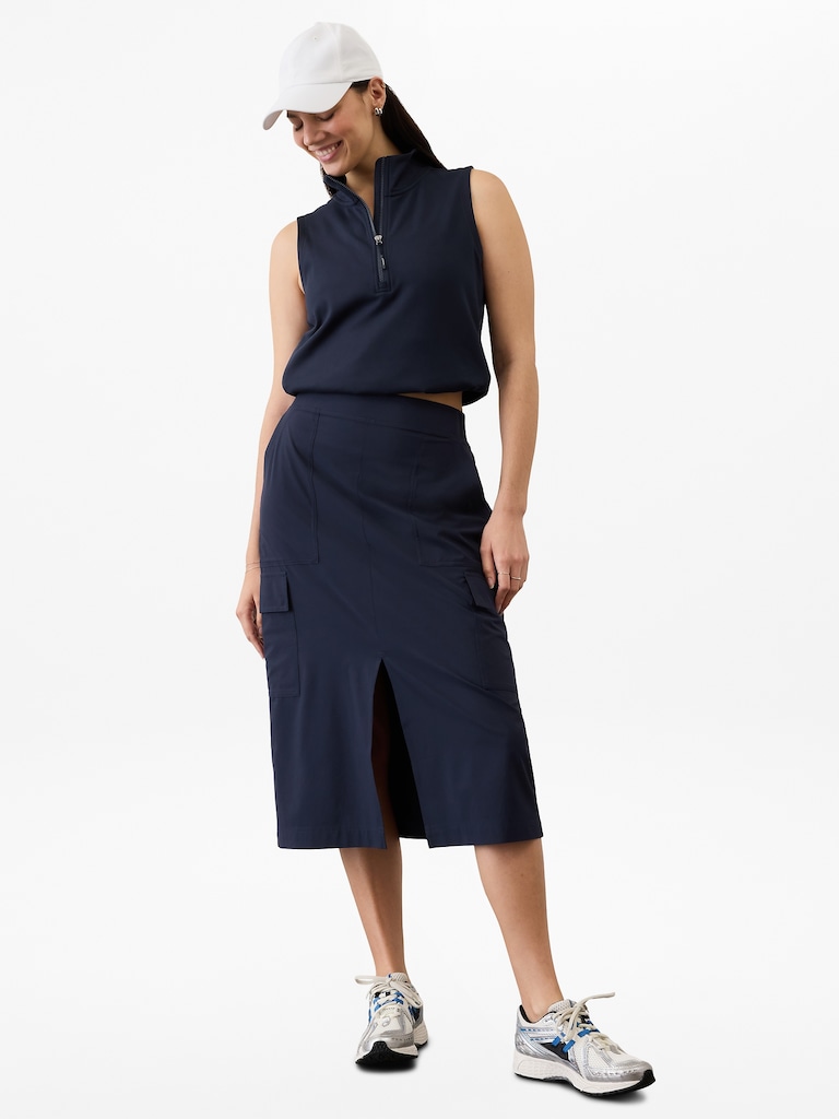 Brooklyn Heights High Rise Cargo Skirt