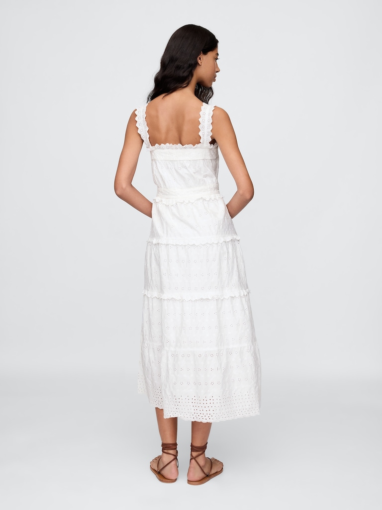 Gap × DÔEN Eyelet Midi Dress