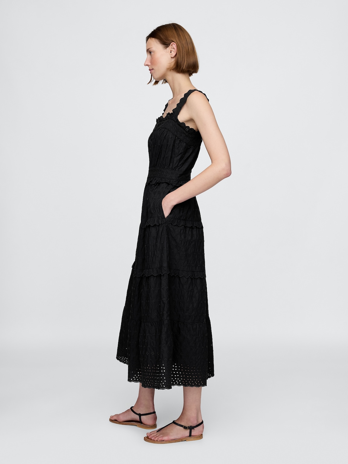 Gap × DÔEN Eyelet Midi Dress