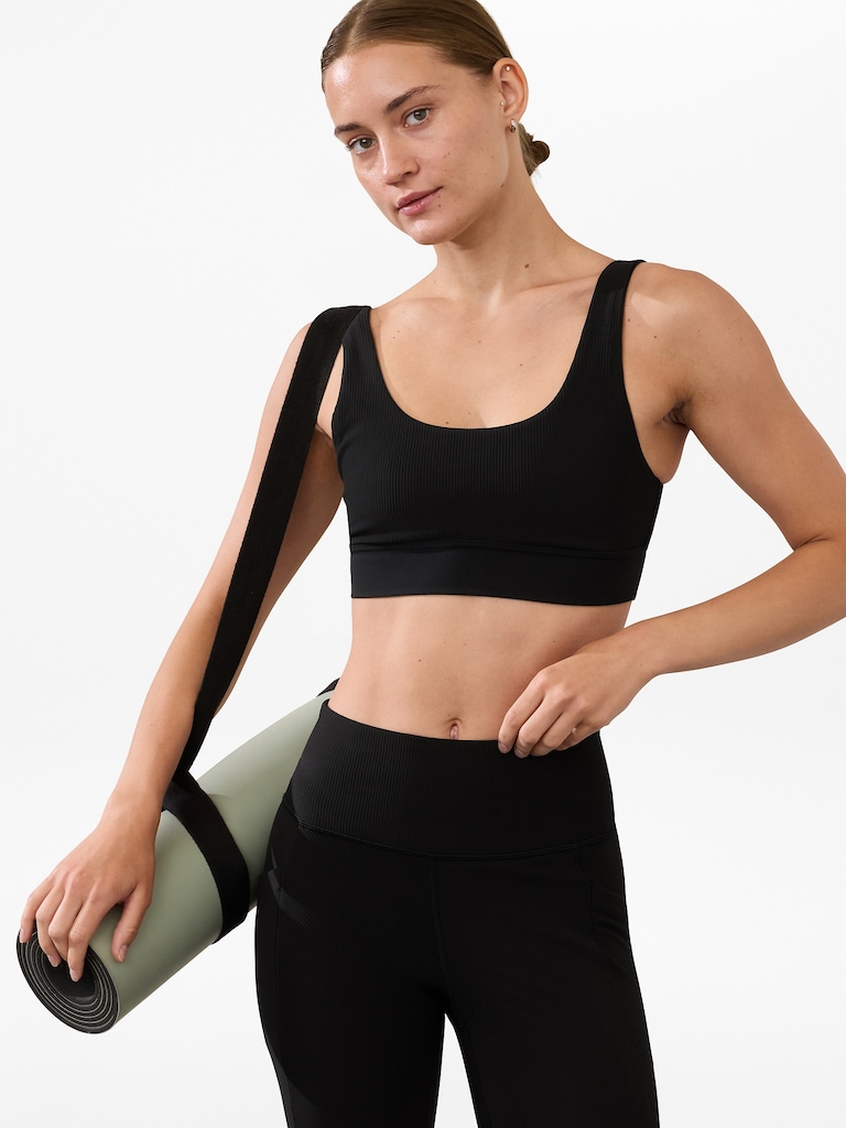 Breathe Rib Longline Sports Bra A-C