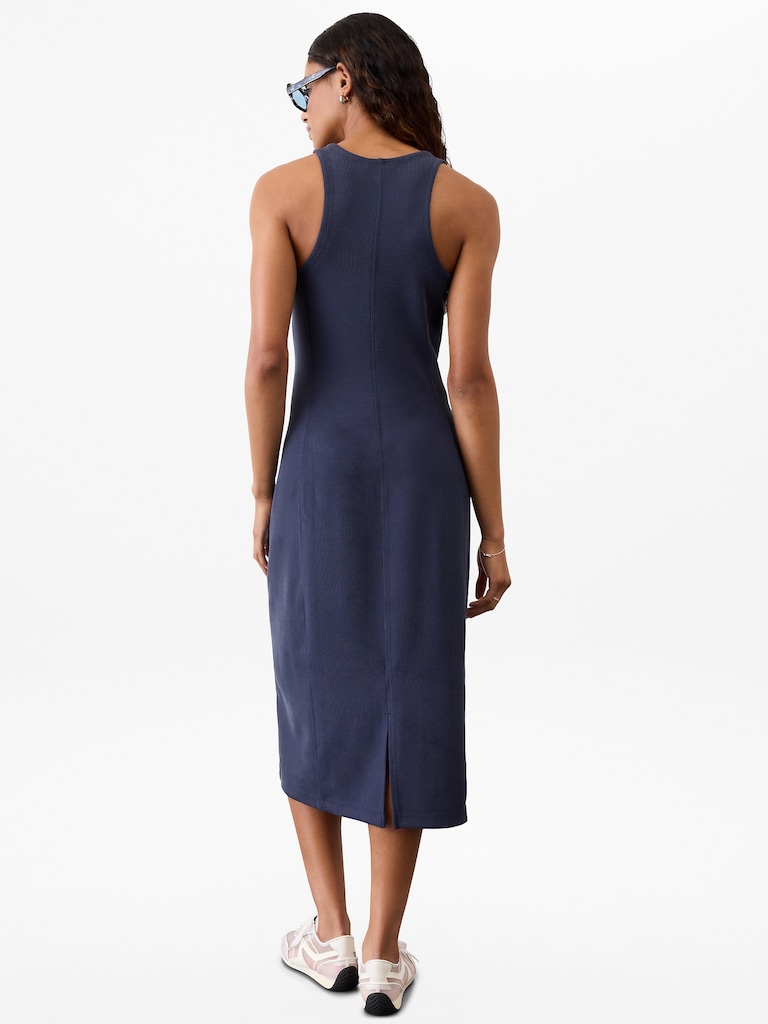 Seasoft Rib Midi Tank Dress