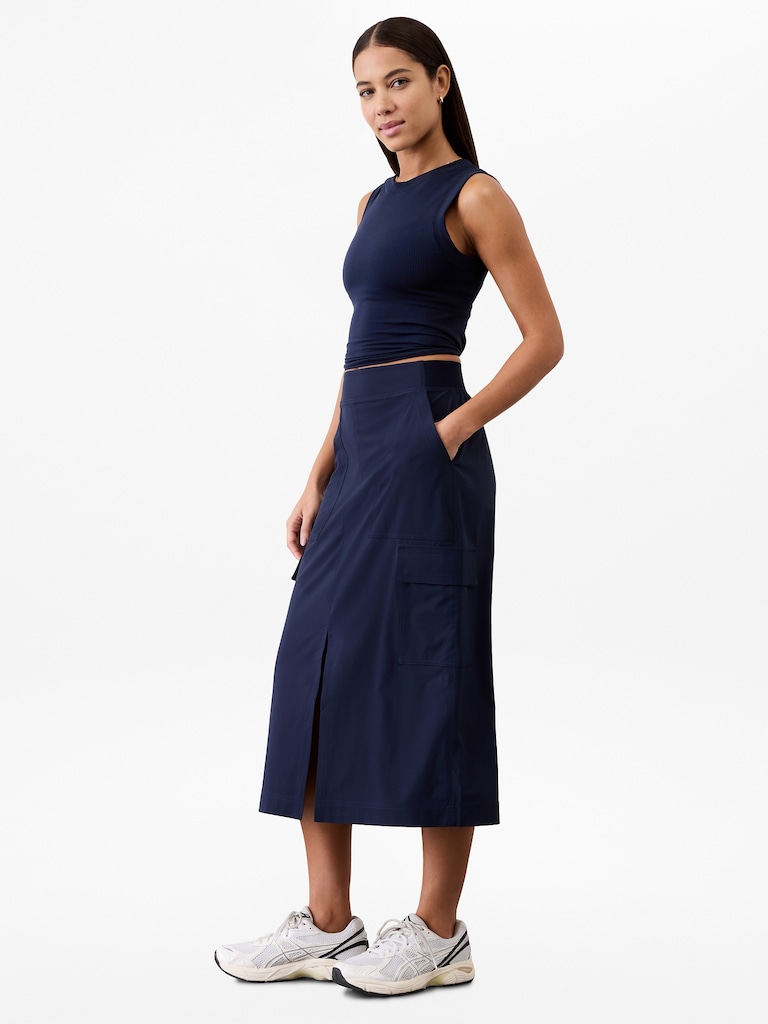 Brooklyn Heights High Rise Cargo Skirt