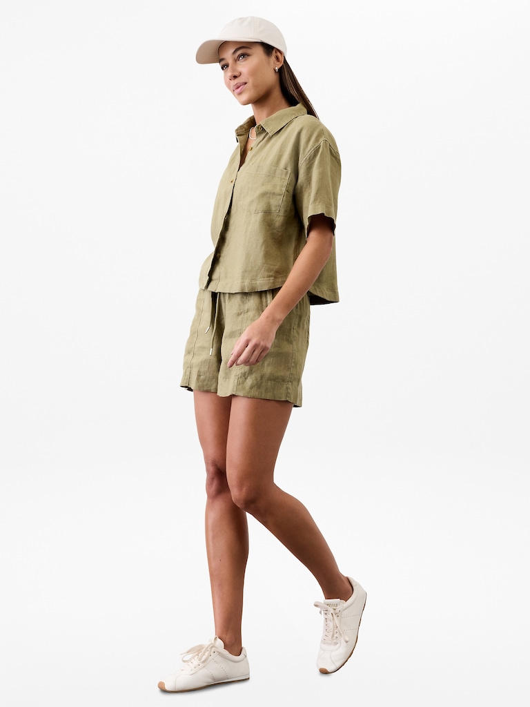 Retreat Linen Short Sleeve Shirt