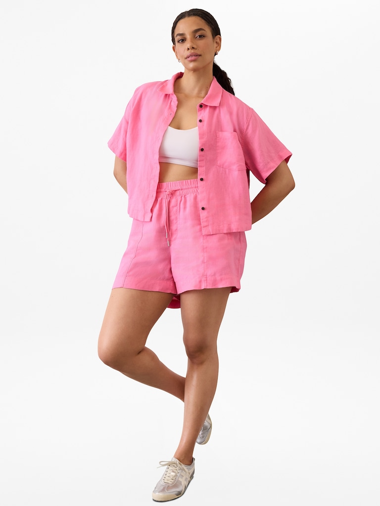 Retreat Linen Short Sleeve Shirt