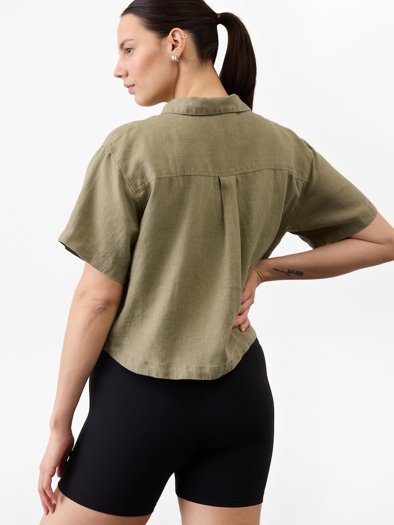 Retreat Linen Short Sleeve Shirt
