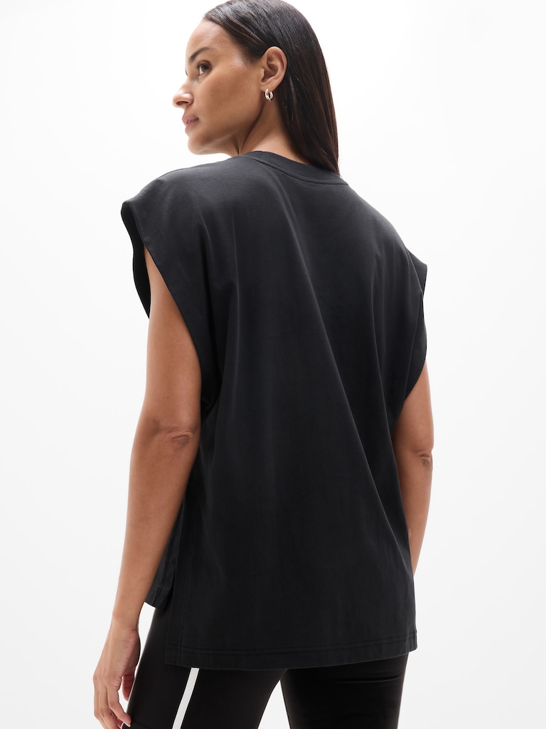 True Cotton Oversized Muscle Tee