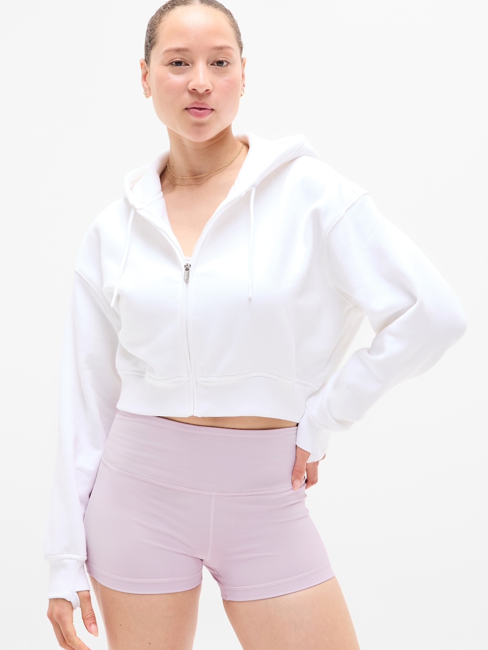Forever Fleece Crop Full Zip