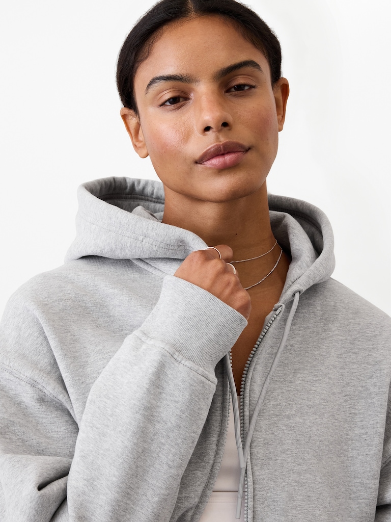 Forever Fleece Crop Full Zip