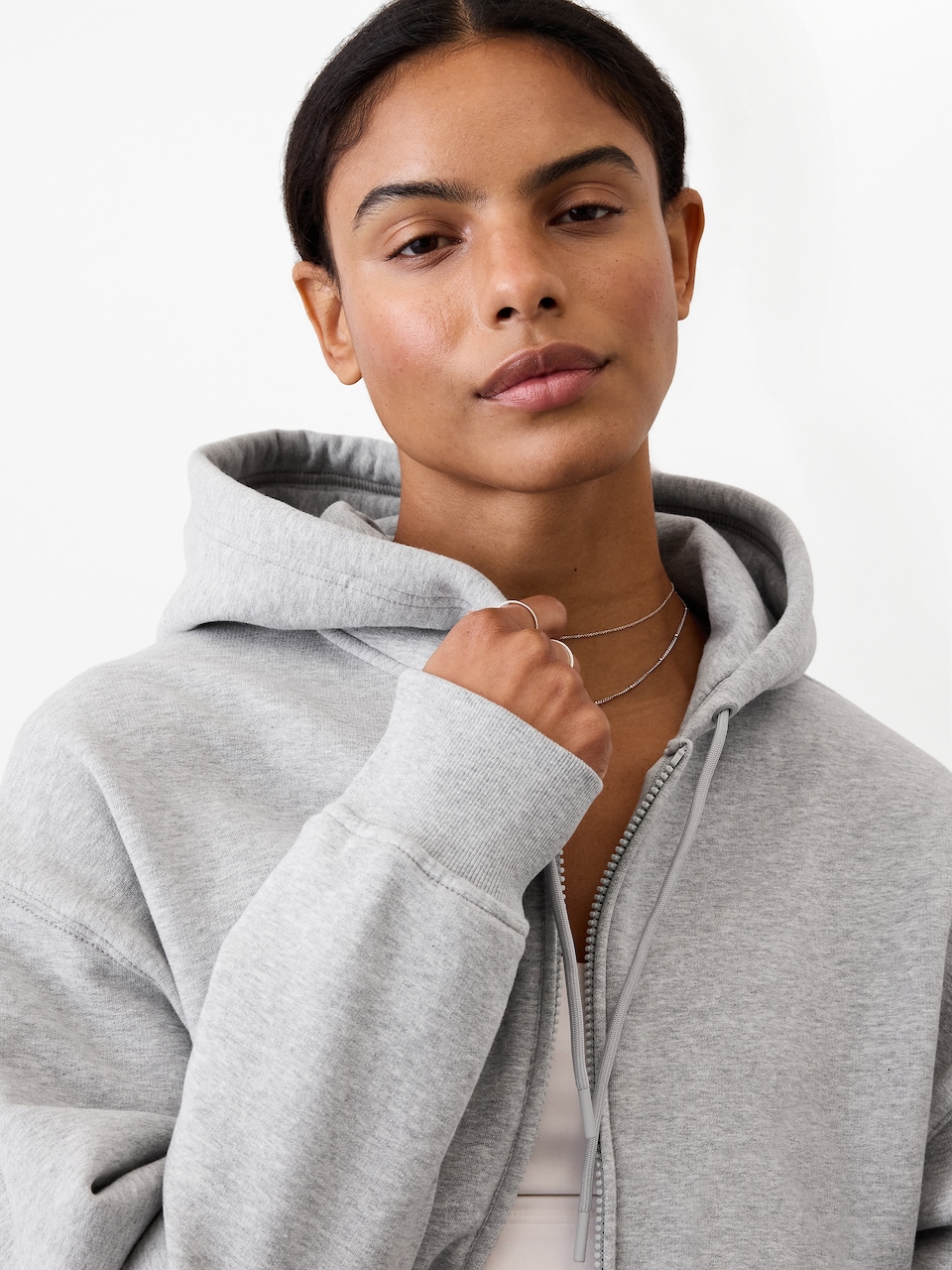 Forever Fleece Crop Full Zip