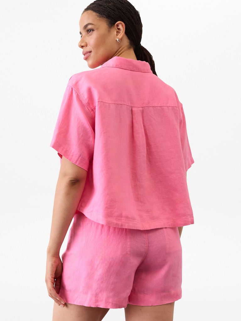 Retreat Linen Short Sleeve Shirt