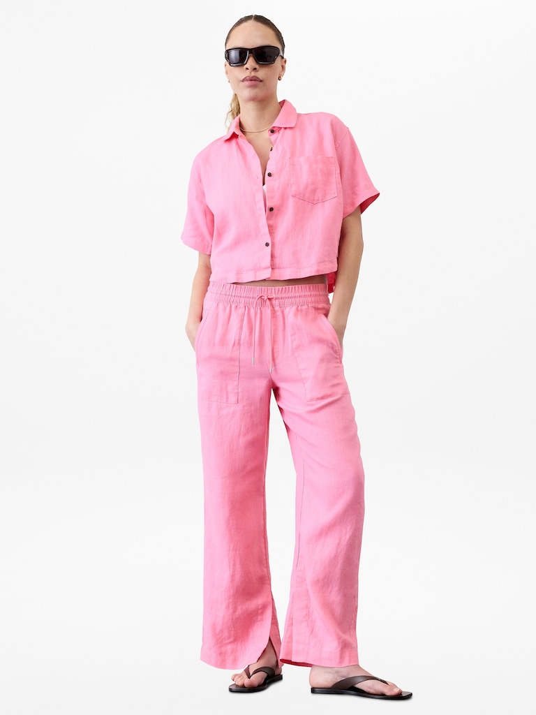 Retreat Linen Short Sleeve Shirt