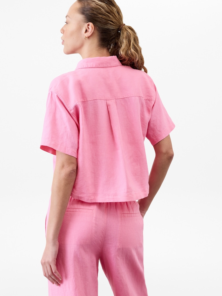 Retreat Linen Short Sleeve Shirt
