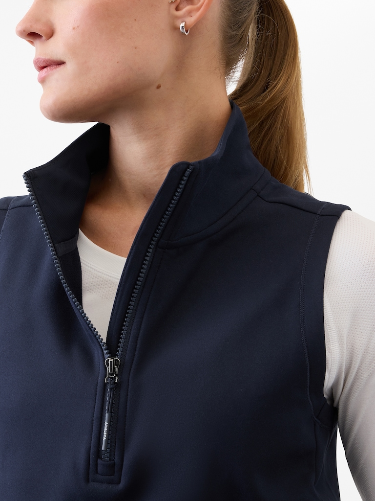 Unstoppable 1/2 Zip Cropped Vest