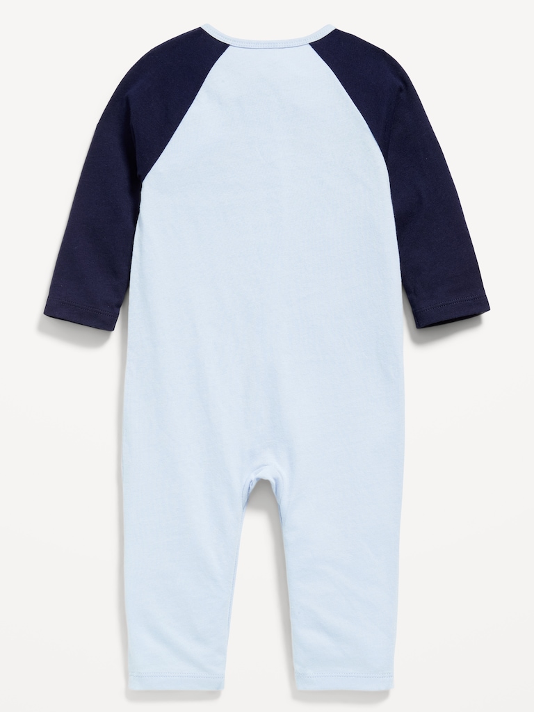 Long-Sleeve Logo-Graphic One-Piece for Baby