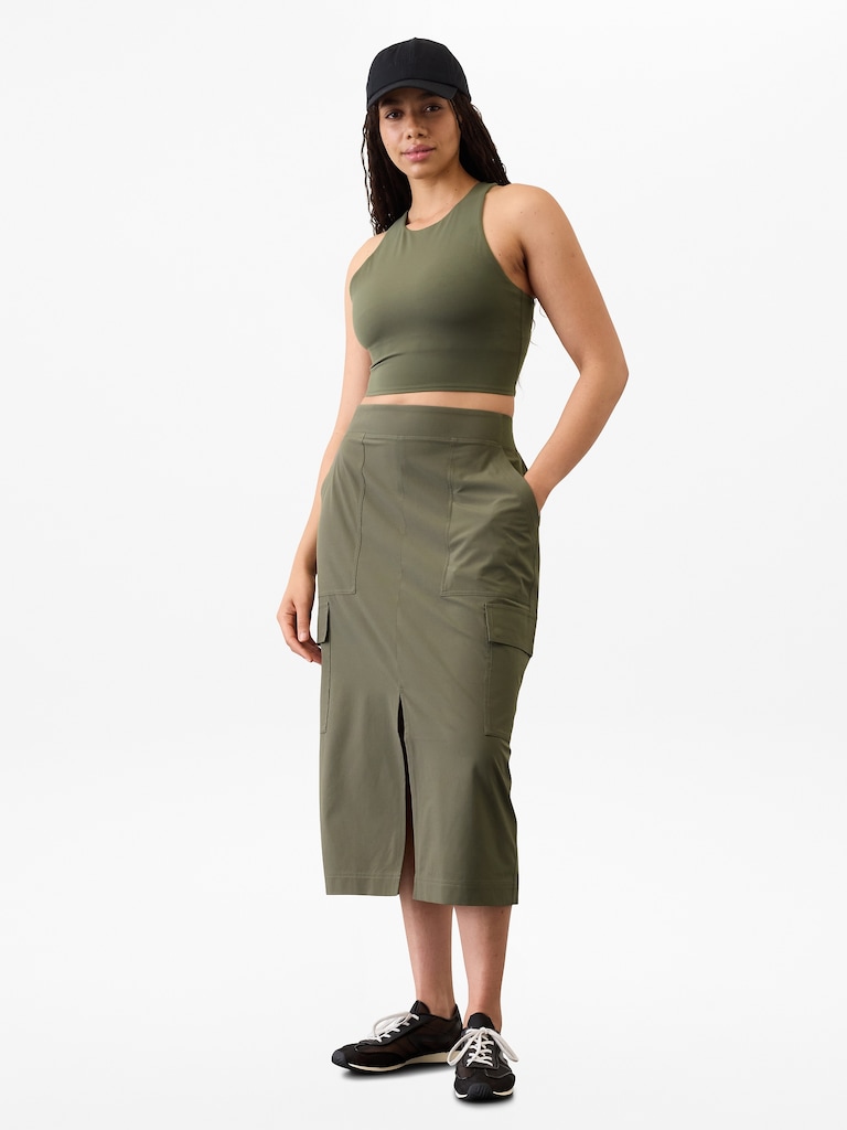 Brooklyn Heights High Rise Cargo Skirt