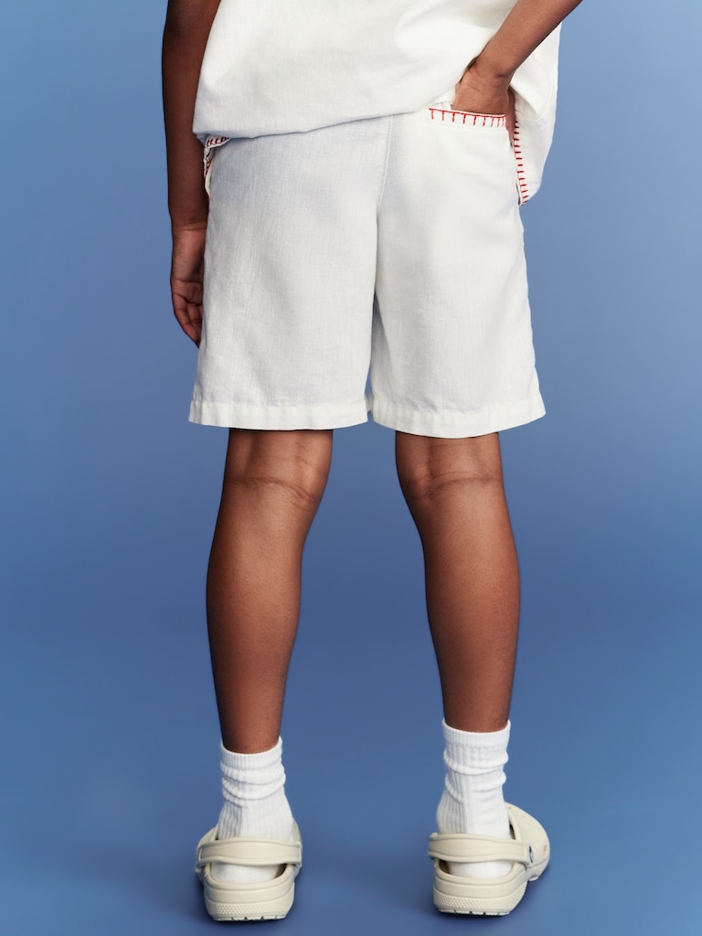 Old Navy x Disney© Mickey Mouse Knee Length Linen-Blend Shorts for Boys