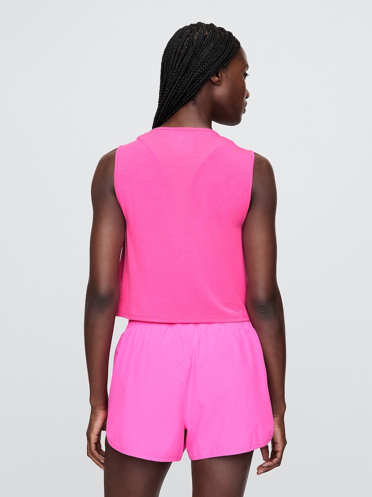 GapFit Breathe Crop Muscle Tank Top