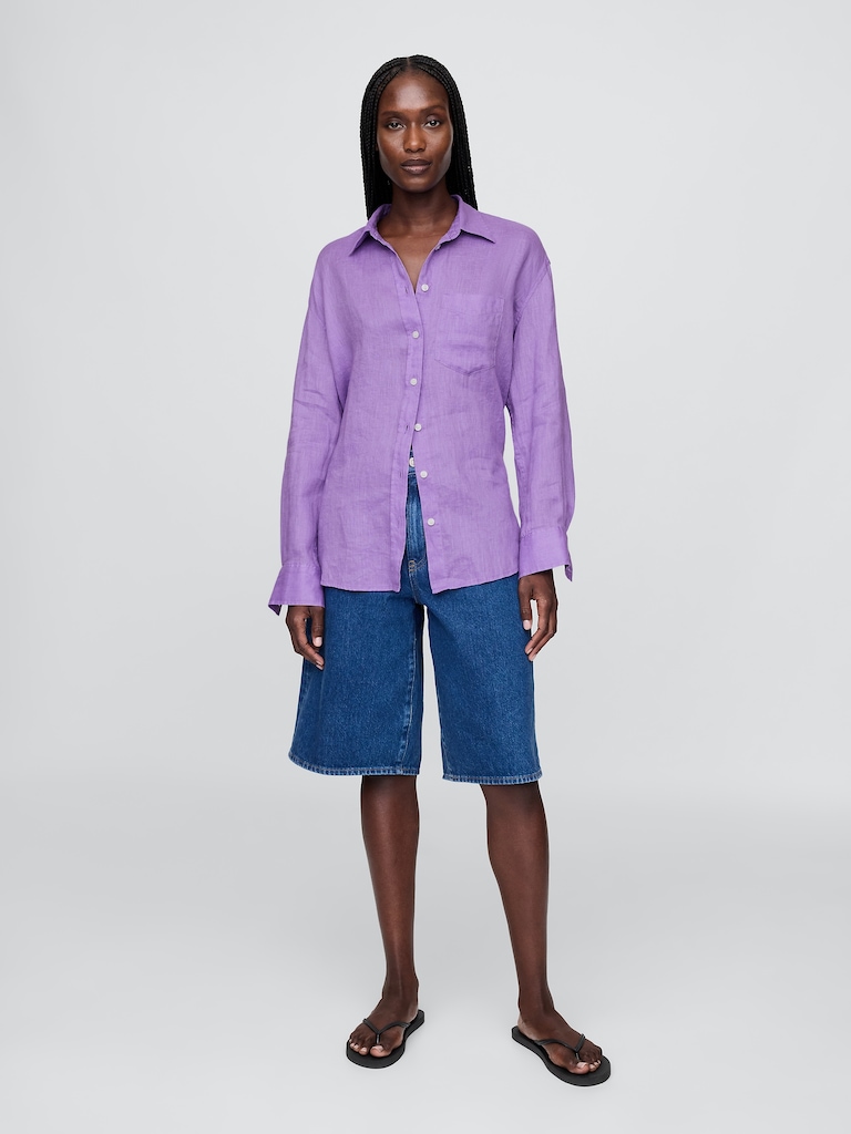 100% Linen Oversized Shirt