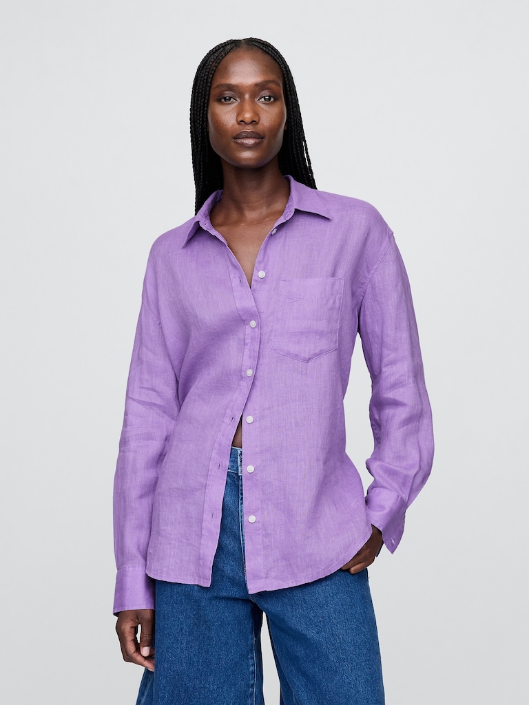 100% Linen Oversized Shirt