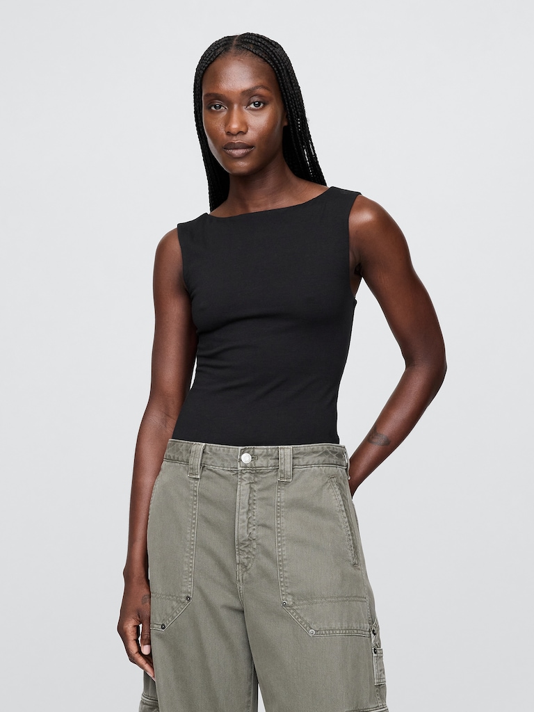 CloseKnit Jersey Boatneck Bodysuit