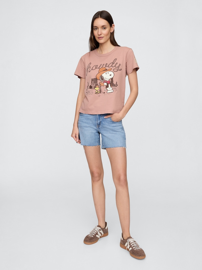 Peanuts Shrunken Graphic T-Shirt