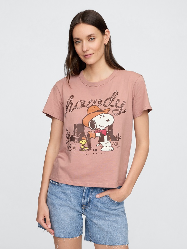 Peanuts Shrunken Graphic T-Shirt