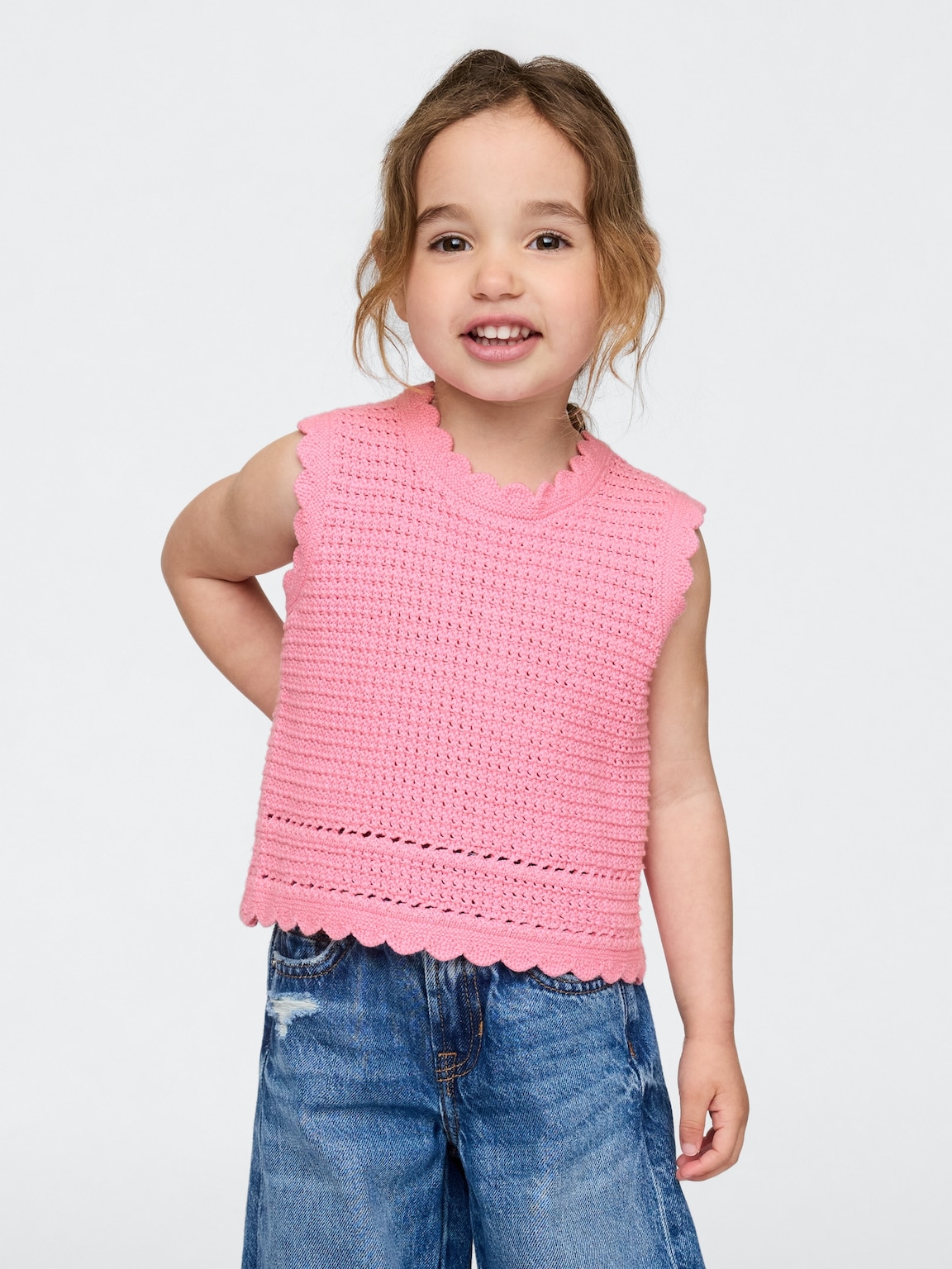 Baby & Toddler Scalloped Crochet Top