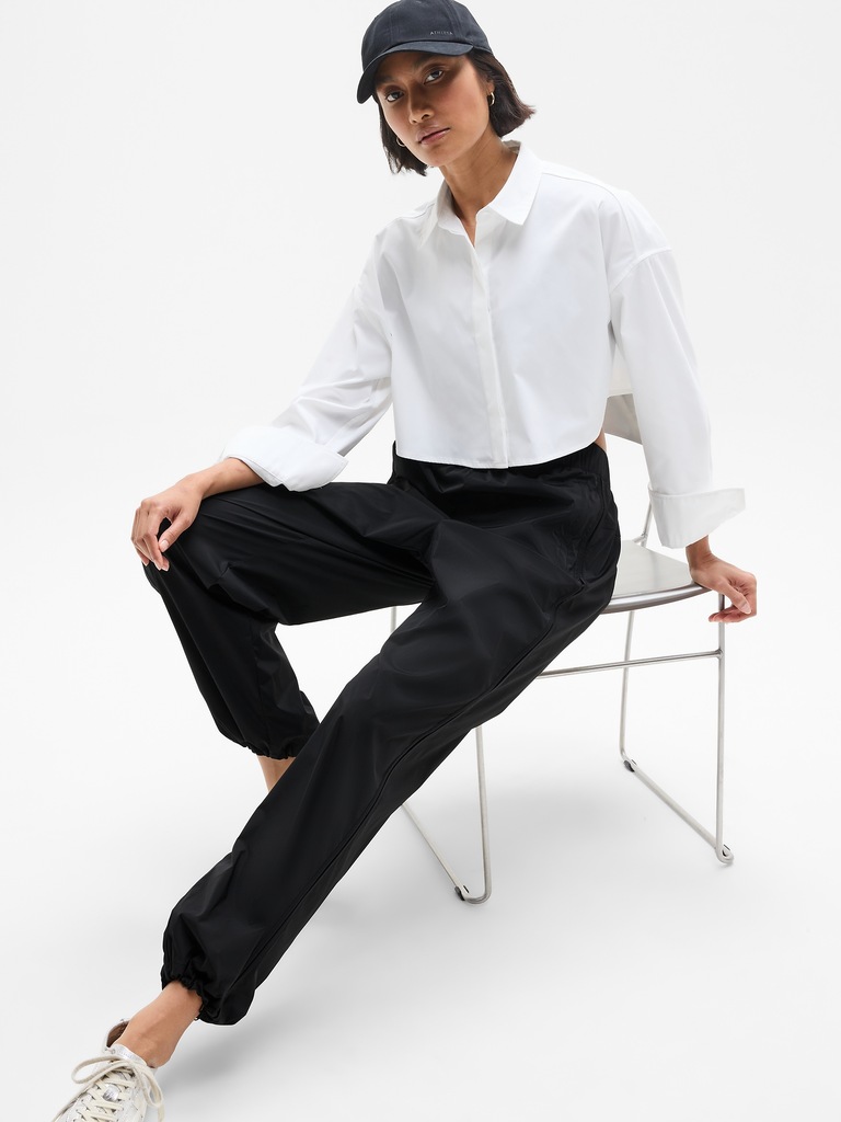 Midday Ultra Cropped Poplin Shirt