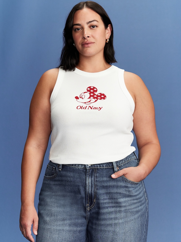 Old Navy x Disney© Mickey Mouse Snug Logo Graphic Flag Tank Top