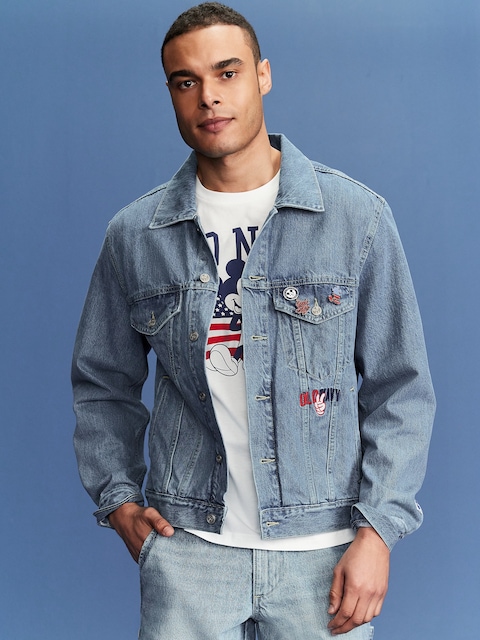 Old Navy x Disney© Mickey Mouse Logo-Graphic Jean Jacket