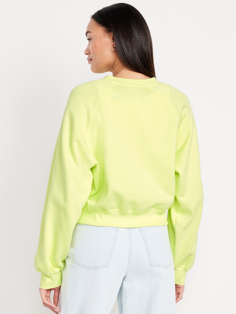 SoComfy Oversized Button-Front Sweatshirt