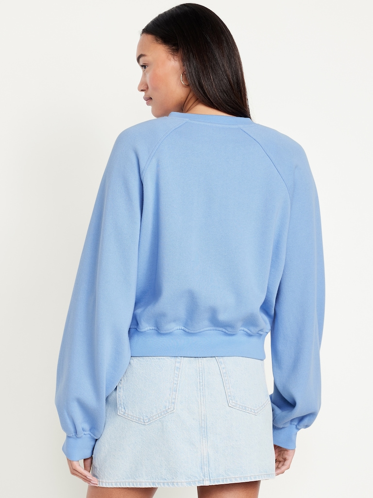 SoComfy Oversized Button-Front Sweatshirt