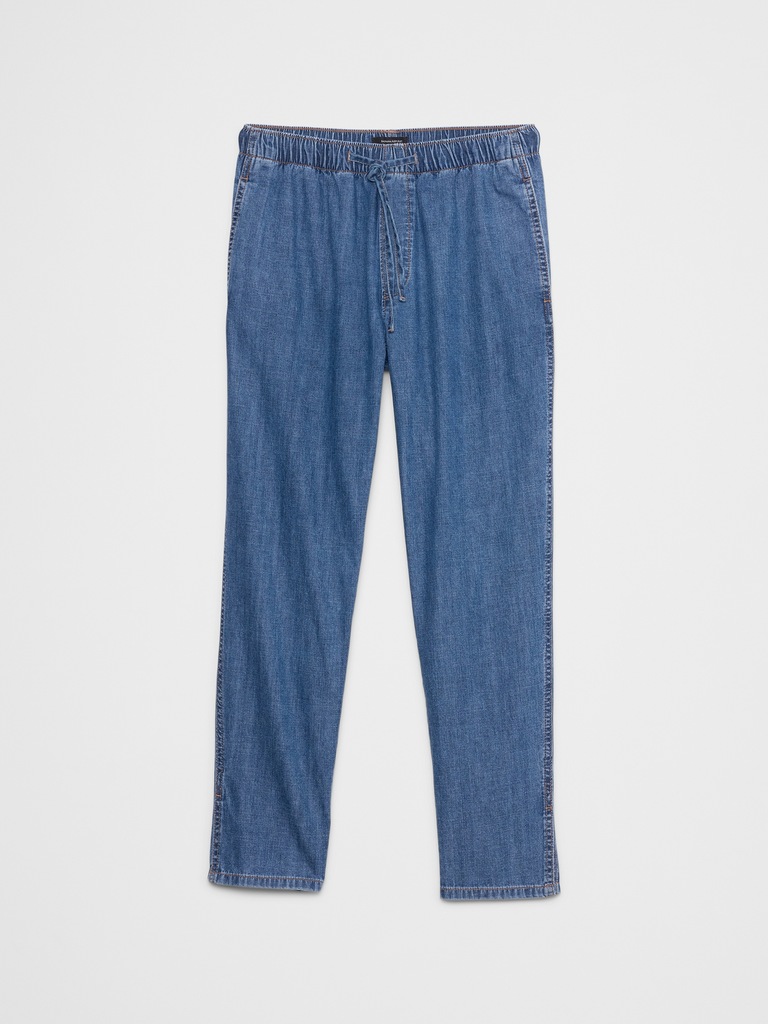 Tapered Mid-Rise Summerweight Pull-On Jean