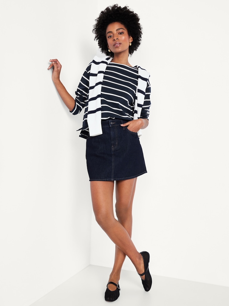 Long-Sleeve Mariner Loose T-Shirt