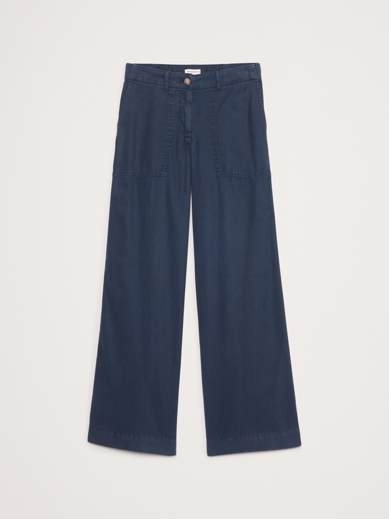 Super-Soft Soma Mid-Rise Wide-Leg Pant