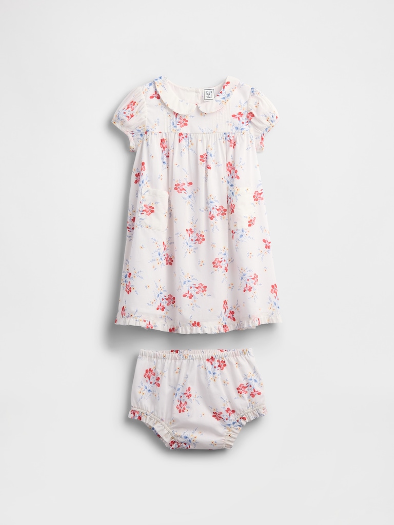 Gap × DÔEN Baby & Toddler Pintuck Floral Dress