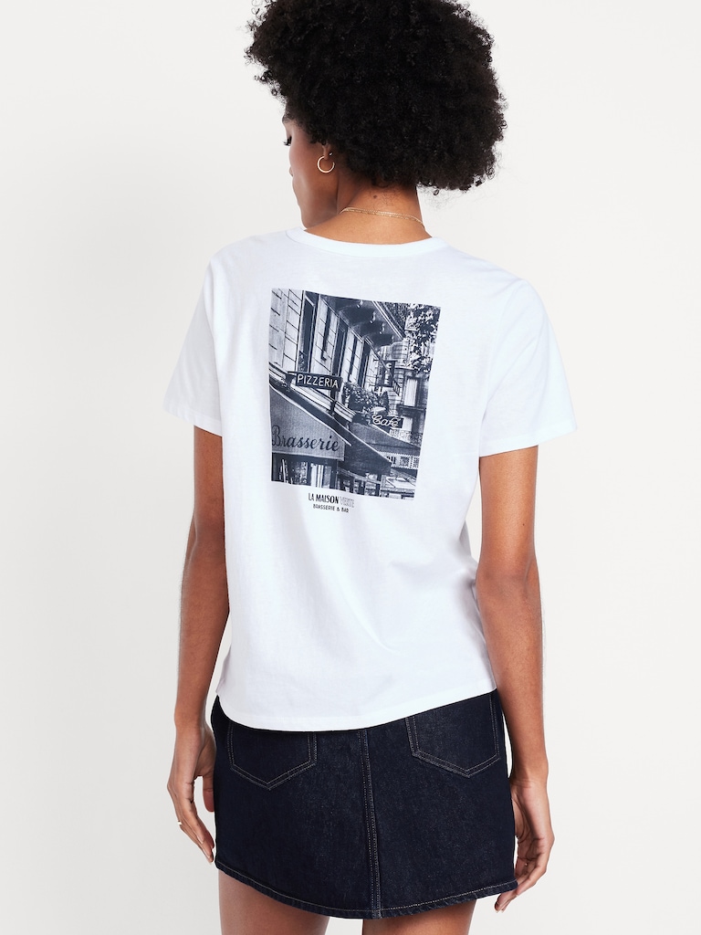 EveryWear Crew-Neck Graphic T-Shirt