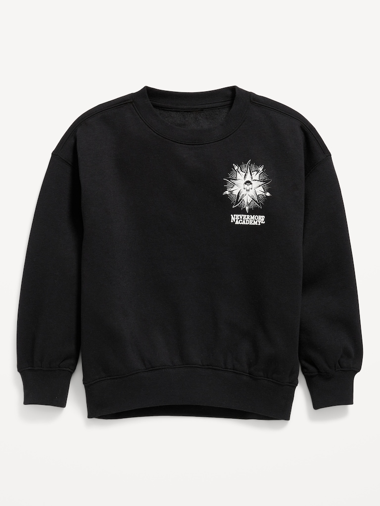 Wednesday™ Oversized Graphic Tunic Sweatshirt for Girls