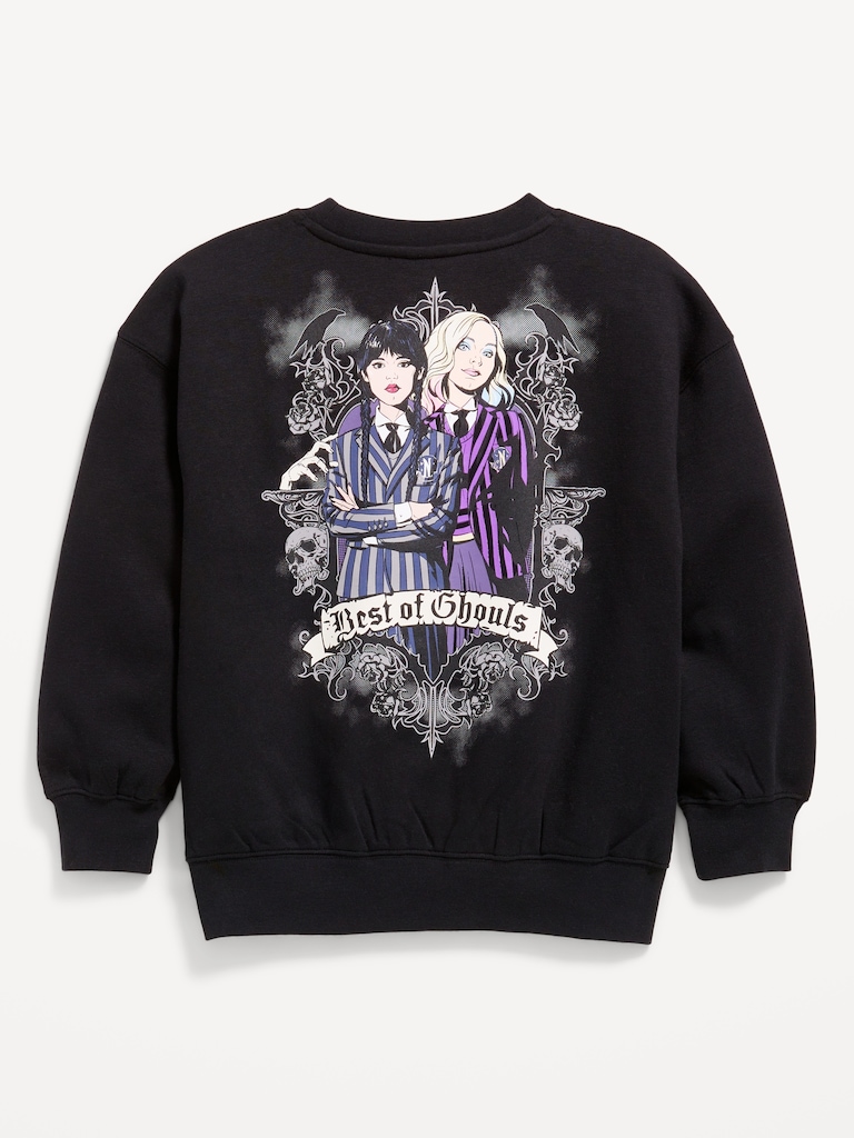 Wednesday™ Oversized Graphic Tunic Sweatshirt for Girls