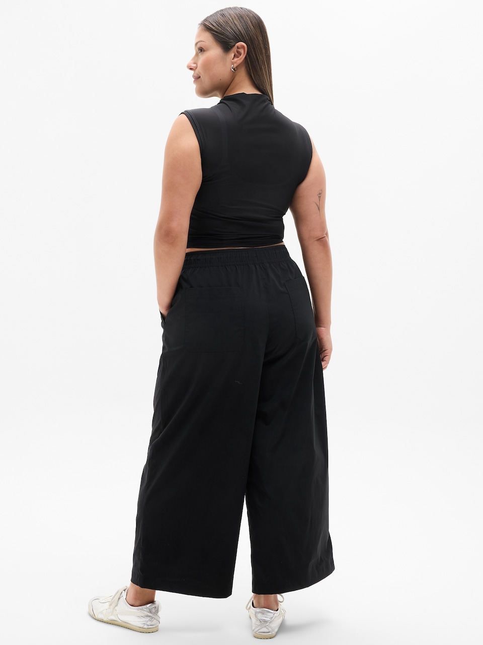 Midday Mid Rise Crop Poplin Pant