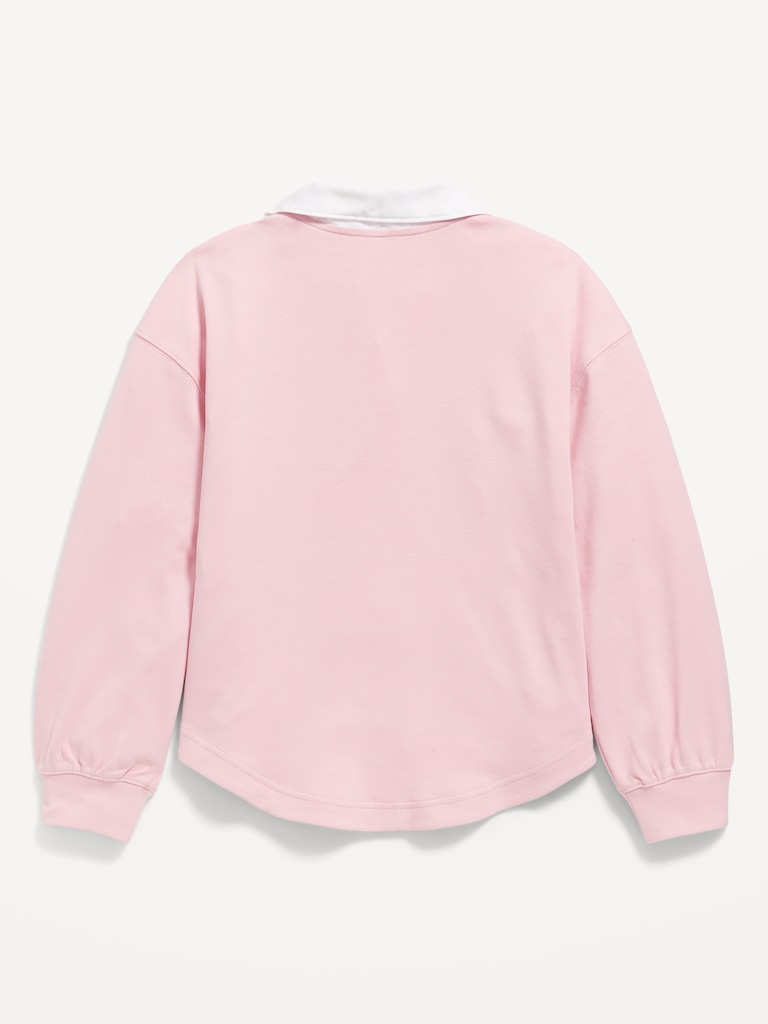 Oversized Rugby Polo Shirt for Girls