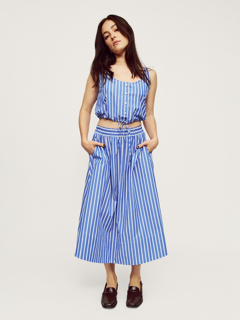 Cinched-Hem Crop Top