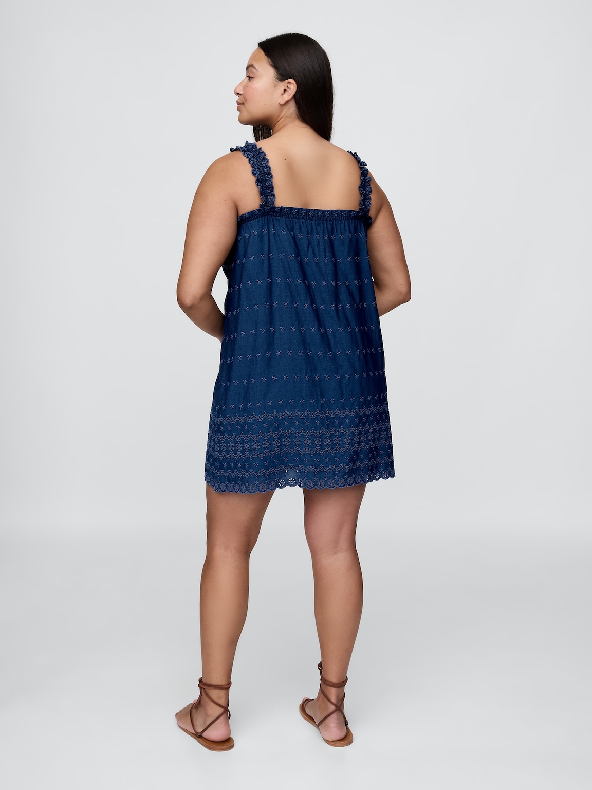 Gap × DÔEN Eyelet Shift Mini Dress