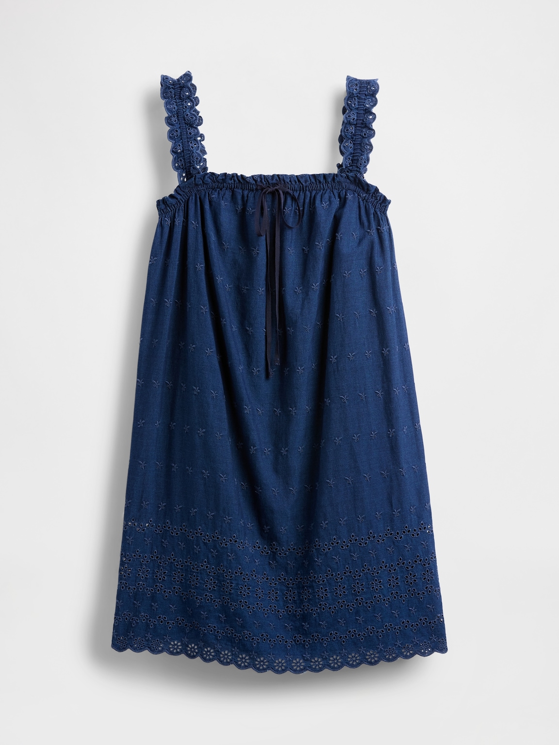 Gap × DÔEN Eyelet Shift Mini Dress